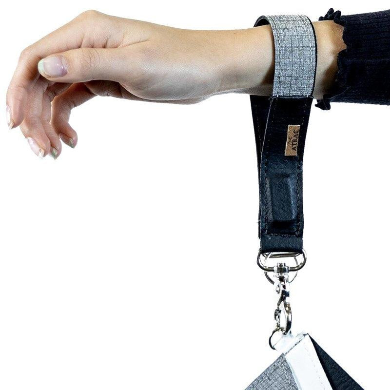 Mag Strap Wristlet - White+Gray