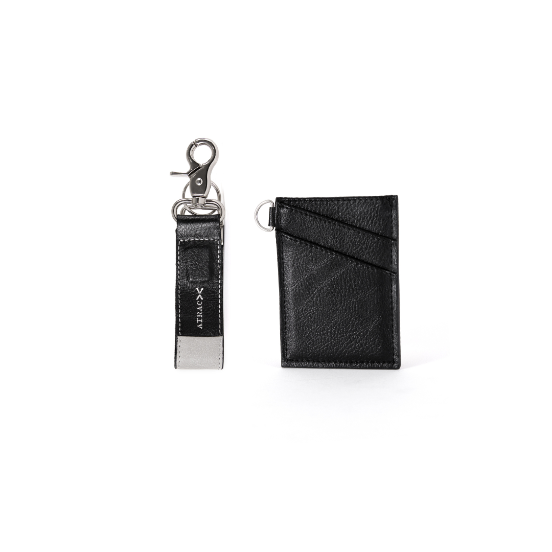 Mini Magnetic Keychain Bracelet with Slim Card Holder